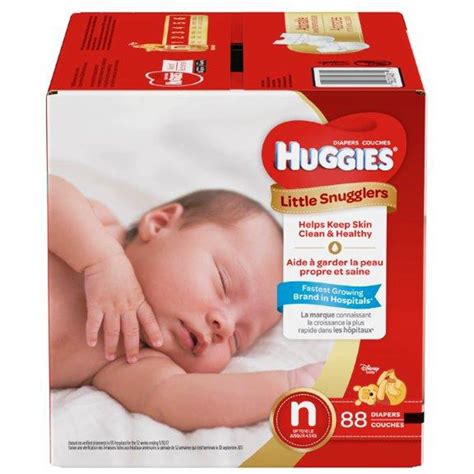 Huggies Little Snugglers Diapers Size Newborn Up To 10 Lb 88 Ct