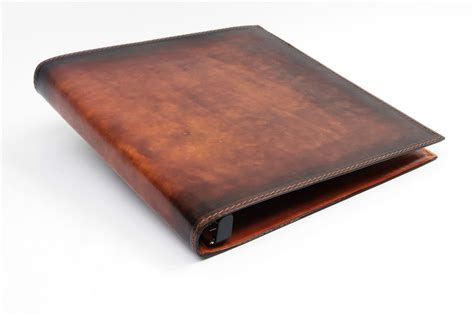 Leather 3 Ring Binder Notebook Letter And Ledger Sizes Available