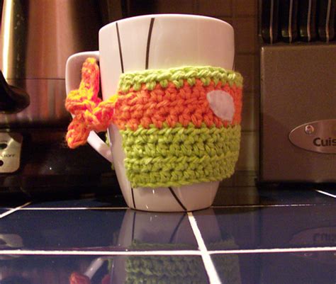Ravelry Tmnt Coffee Cozy Pattern By Michelle Taylor