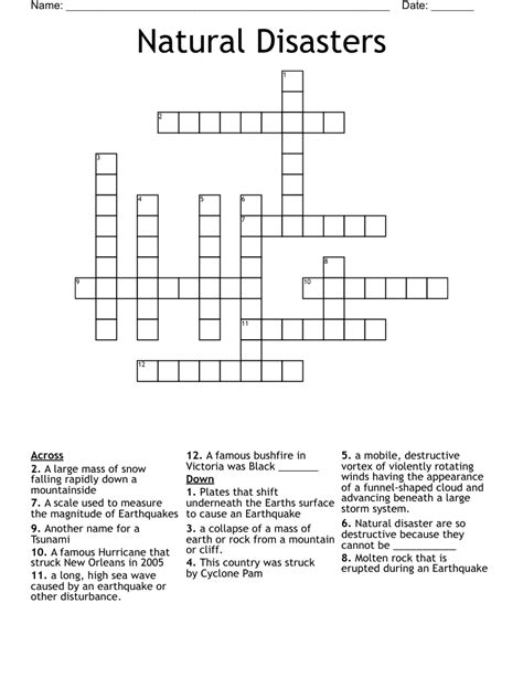 2016 Disaster Crossword Clue Images All Disaster Msimagesorg