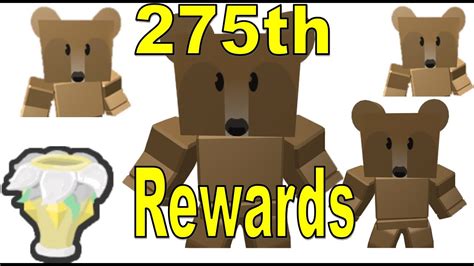Collecting Brown Bear's 275th Quest Rewards I Bee Swarm Simulator BSS