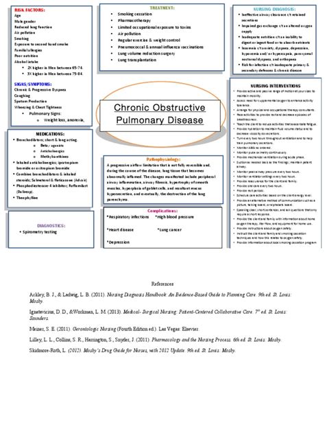 Copd Concept Map Chronic Obstructive Pulmonary Disease Lung
