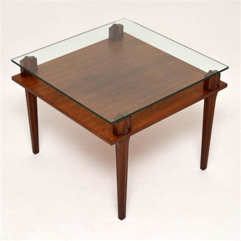Vintage 2 piece leather top parlor coffee end side table set mid century. Retro Teak & Glass Coffee Table Vintage 1960'S ...