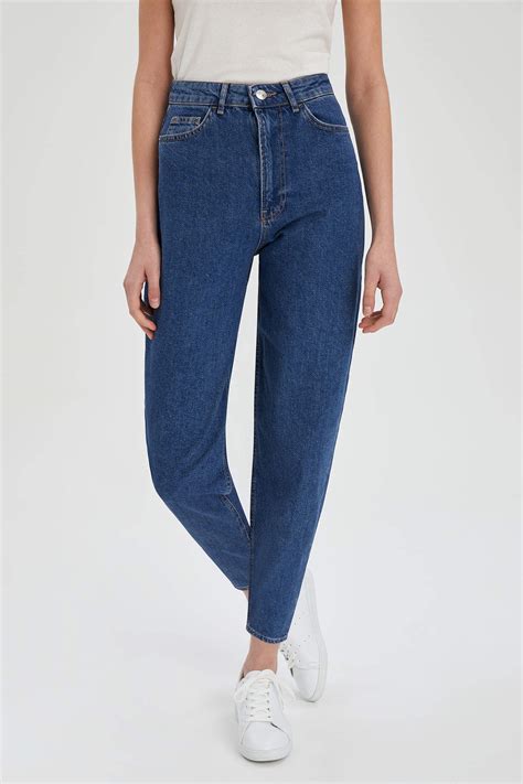 Blue WOMAN Slim Slouchy Fit Jean Trousers 1478196 DeFacto