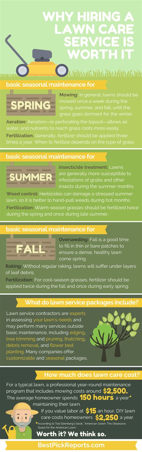 Infographic On Why Hiring A Lawn Care Service Is Worth It Best Pick