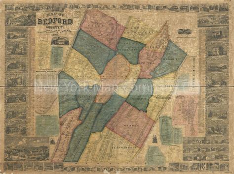 Map 1861 Map Of Bedford County Pa Bedford Bedford Pa Etsy