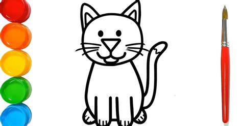 Today we are going to learn how to draw a cat. How to Draw a Cat for Kids - Cat Drawing for Kids - Cat ...