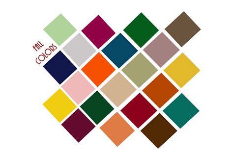 Fall Colors Chart | The Fashion Folks