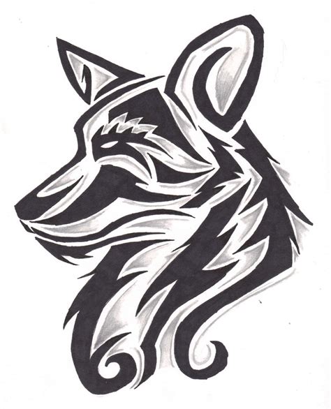 Simple tribal animal designs by thehellcow on deviantart. Canine Tribal design by wolfhappy on DeviantArt