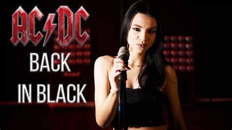 back in black ac dc cover by andreea coman youtube