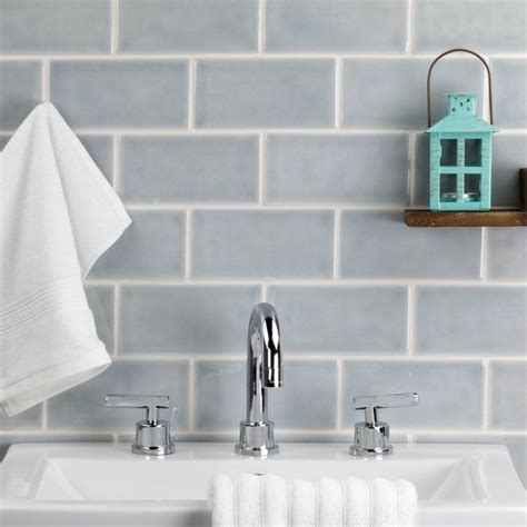 Find the best free images about ceramic texture. Nabi Arctic Blue 3x6 Ceramic Wall Tile | Bathroom decor ...