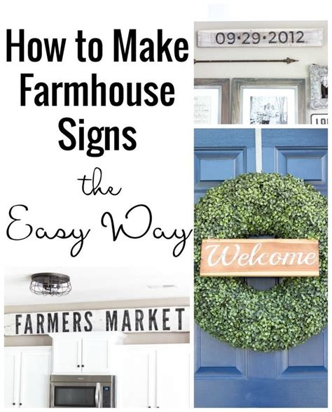 Make Your Own Custom Signs Learn How To Make Painted Farmhouse Signs