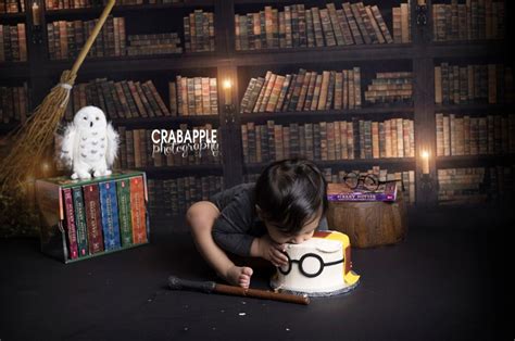 Harry Potter Cake Smash Mr V · Crabapple Photography