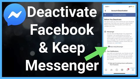 How To Deactivate Your Facebook Account But Keep Messenger Youtube