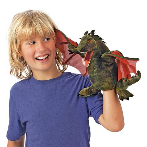 Hand Puppets And Plush Folkmanis® Winged Dragon Hand Puppet