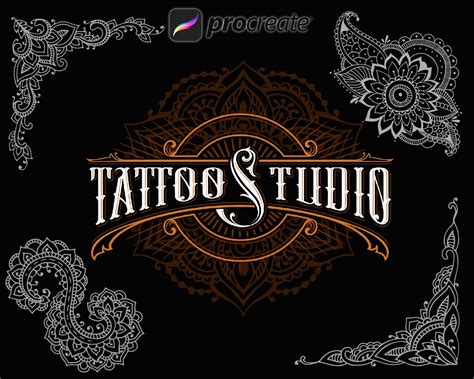 70 Procreate Tattoo Stamps Henna And Mehendi For Proceate Etsy