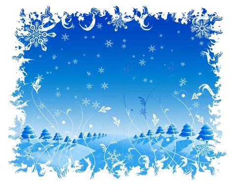 Winter Landscape Frame Free Ppt Backgrounds For Your Powerpoint Templates
