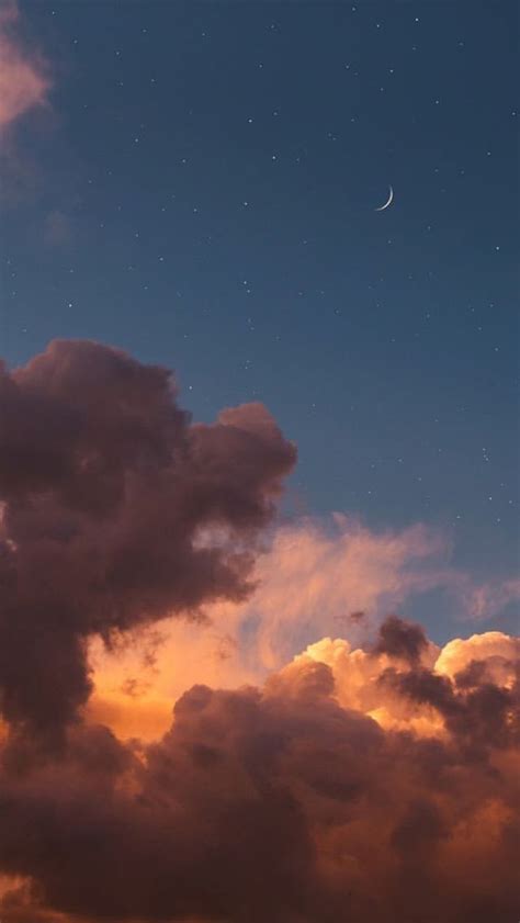 ᴘɪɴᴛᴇʀᴇꜱᴛ 𝕐𝕠𝕦🌔 Night Sky Wallpaper Sky Aesthetic Cloud Wallpaper