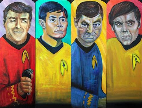 Star Trek Scotty Sulu Dr Mc Coy Chekov By Laura Barbosa From