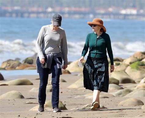 Jane Lynch Seen At The Beach With Jennifer Cheyne In Santa Barbara GotCeleb