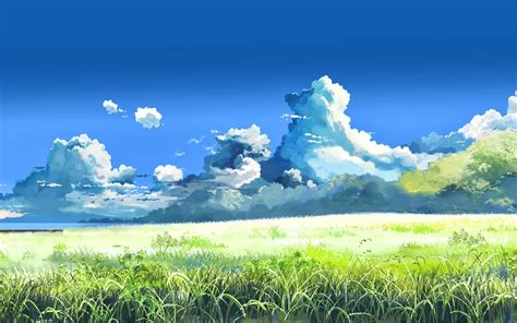 Anime Background Scenery Clouds