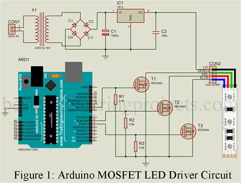 Arduino Mosfet Led Driver Circuit Engineering Projects
