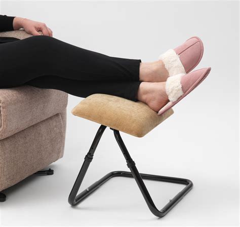 Adjustable Leg Rest Footstool With Tilting Cushion Ability Superstore