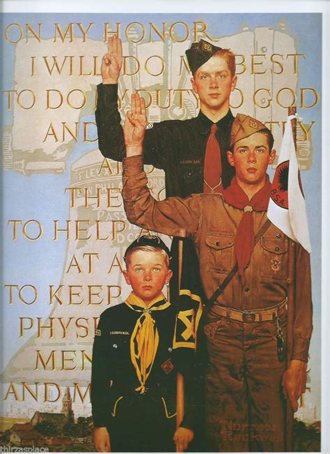 Norman Rockwell Print Print Of The Boy Scout Calendar 1953 Norman