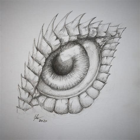 Dragon Eye Sketch By Esmeekramer On Deviantart