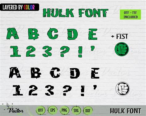 Hulk Font Otf Hulk Font Svg Super Hero Font By Hotfont On Zibbet
