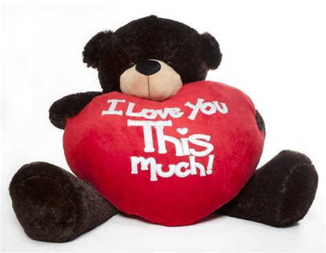 Brownie Cuddles Valentines Day Teddy Bear With Heart Pillow I Love