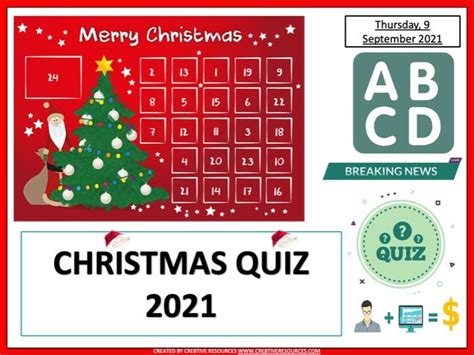 Christmas Quiz 2022 Teaching Resources