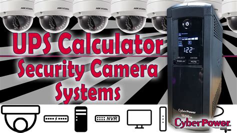 How you are powering your ip cameras will make a. Run Time Calculator for Security Camera Systems using a ...