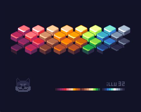 Pixel Art Palette Illu By Illugion
