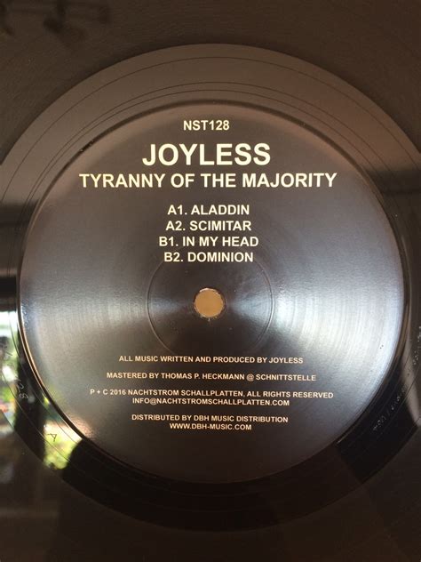 Tyranny Of The Majority Album Joyless Nachtstrom Schallplatten