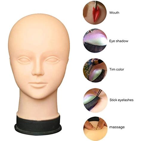 Hatop Mannequin Flat Head Practice Make Up Massage Training Model Eyelash Extensions You Can