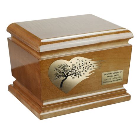 BEAUTIFUL SOLID WOOD CASKET CREMATION ASHES URN FOR ADULT MEMORIAL URN WU EBay