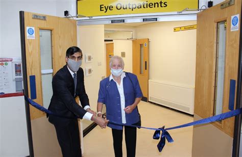 Rishi Opens Friarage Eye Unit With Hospital Legend Rishi Sunak