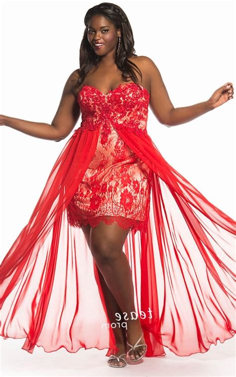 Plus Size Sexy Red Dress Pluslookeu Collection