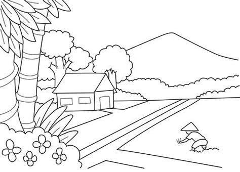 Sketsa gambar bunga hitam putih gambar sketsa hitam putih sumber : 64+ Cara Menggambar Dan Mewarnai Pemandangan Gunung