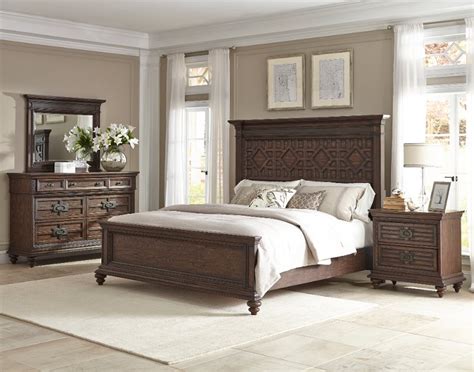 Palencia Rustic Brown 4 Piece Queen Bedroom Set Rc Willey Furniture Store