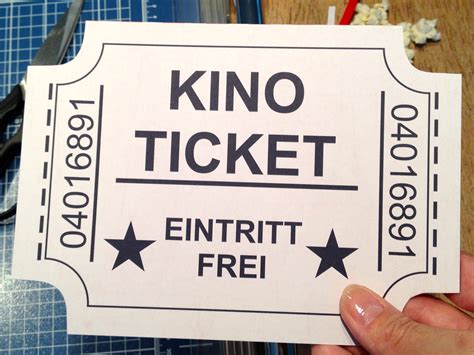 Welcome to the Movies!!! - Kinogutschein selber basteln ...