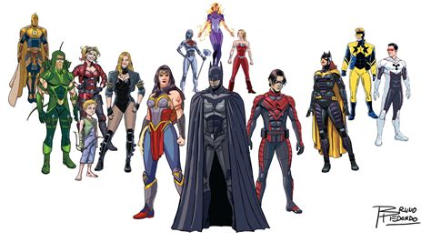 Artwork The Justice League United By Bruno Redondo Dccomics