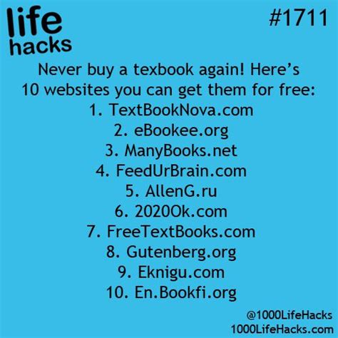 How to get free textbooks - Life Hack | Study. Read. Write.