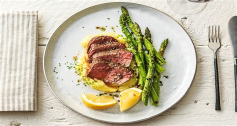 Pats steaks dry with paper towels and season with salt and pepper. Butter-Basted Rib-Eye Steak Recipe | HelloFresh | Recipe ...