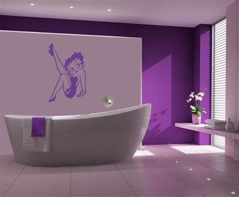 Gasp Two Of My Favorite Things Purple And Betty Boop I Swoon Bathroom Vinyl Bathroom Space