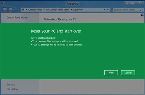 How To Reset Or Refresh Your Pc In Windows 8 And Create A Recovery