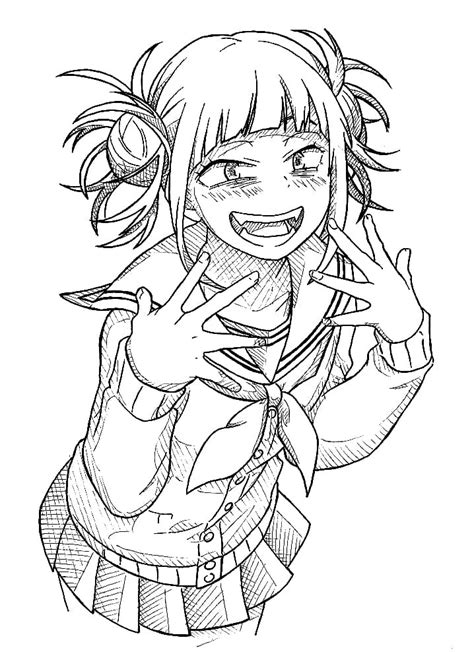 Printable Toga Himiko Coloring Page Coloring Page Coloring Home