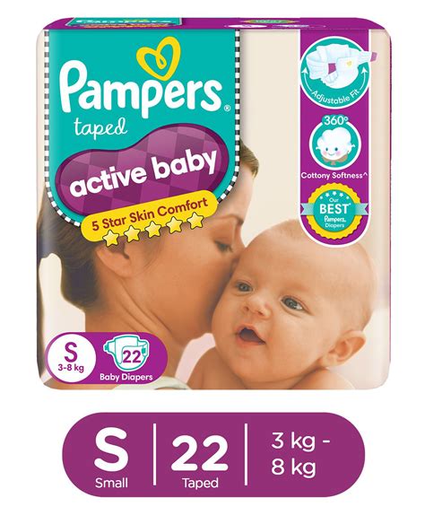 Pampers Active Baby Diapers Small 22 Pieces Online In India Buy At