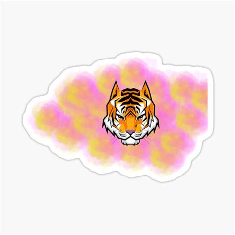 Tiger Face Sticker By Sebastiano01 Redbubble